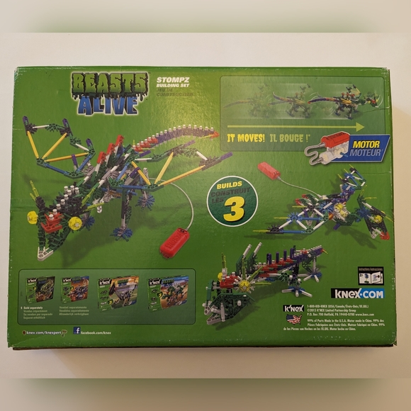 Beast's Alive K'nex Stompz Dinosaur Building Set # 34485 - Picture 2 of 2